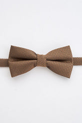 Junior Brown Textured Bow Tie